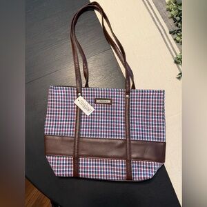 NWT Longaberger toted red, white and blue pattern, Homestead